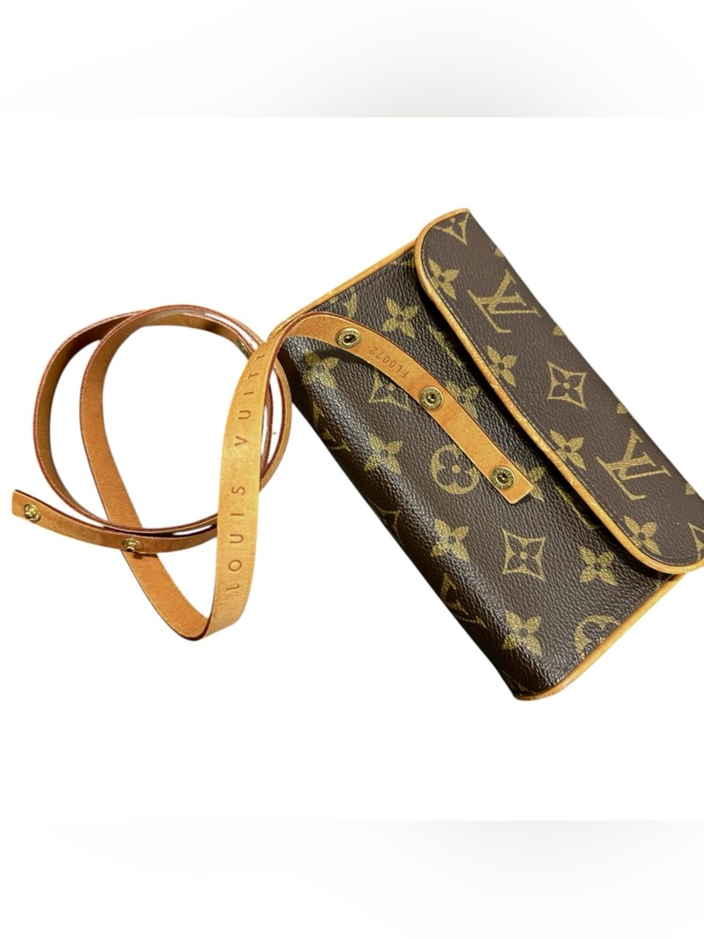 Louis Vuitton Monogram Florentine Leather & Vachetta Pochette Belt Bag XS - Picture 12 of 15